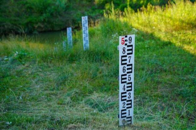 Groundwater monitoring instrumentation on site during investigation
